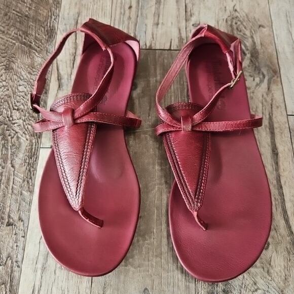 Timberland Shoes - Timberland Red Leather Sandals